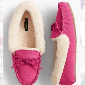 talbots moccasin slippers
